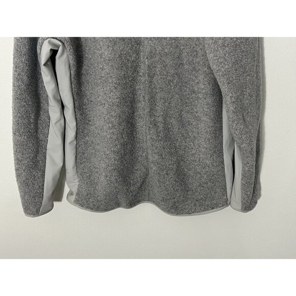 Lululemon Tundra Trek Jacket Mens Large 1/2 Zip Wool Blend Pullover Gray Sweater - Picture 8 of 13